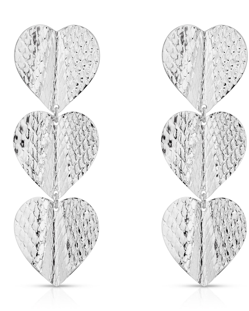 Front of a size one-size-fits-all Medium Heathrow Earrings Silver in Silver by Eklexic. | dia_product_style_image_id:282746